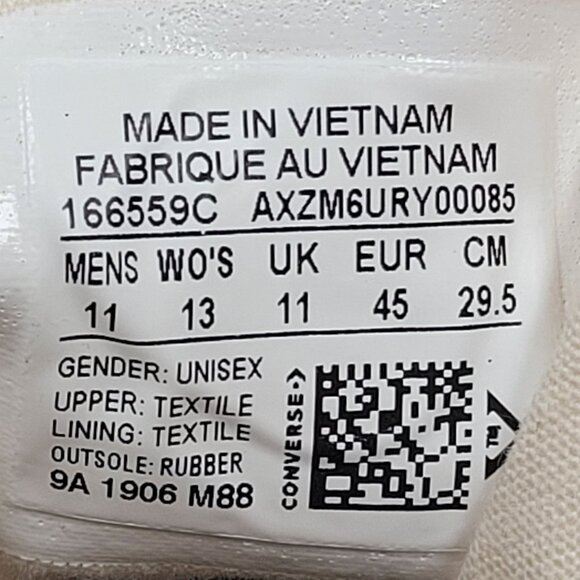 Converse Chuck 70 Hi Multi-Color Canvas Sneakers US Size Men's 11 Women's 13 NWB - Picture 12 of 12